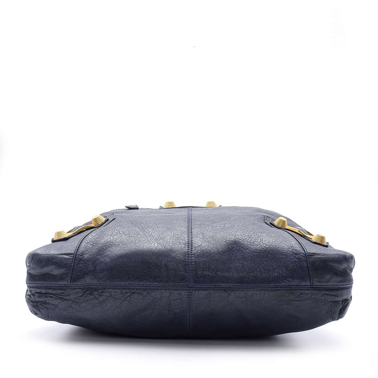 Balenciaga - Navy Blue Lambskin Leather Giant Velo Bag